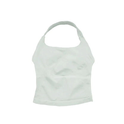 NCLAGEN Gym Halter Top Woman longline strappy tank Padded yoga clothing Fitness workout Running Activewear pilates clothes