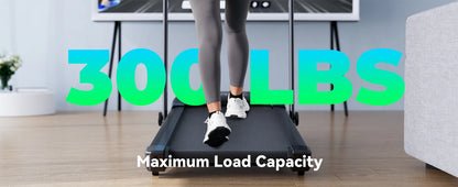 3 in 1 Superun Foldable Walking Pad with Handle, 3.0 HP Treadmill with 9% Incline Max 300LBS R
