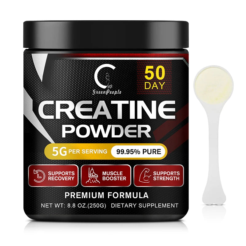 GPGP GreenPeople Creatine Monohydrate Powder Creatine Powder Muscle Recovery Muscle Builder for Men & Women Workout Supplements