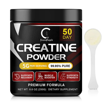 GPGP GreenPeople Creatine Monohydrate Powder Creatine Powder Muscle Recovery Muscle Builder for Men & Women Workout Supplements