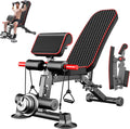 Adjustable Weight Bench - Utility workout Benches for Exercise, Free Installation Design for Portable Fitness Strength Training