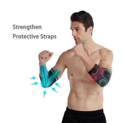 Elbow Compression Sleeve，Relief Joint Wrist Pain Braces ,Epicondylitis and Sports Recovery Sports Adjustable Elbow Braces