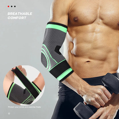 Elbow Compression Sleeve，Relief Joint Wrist Pain Braces ,Epicondylitis and Sports Recovery Sports Adjustable Elbow Braces