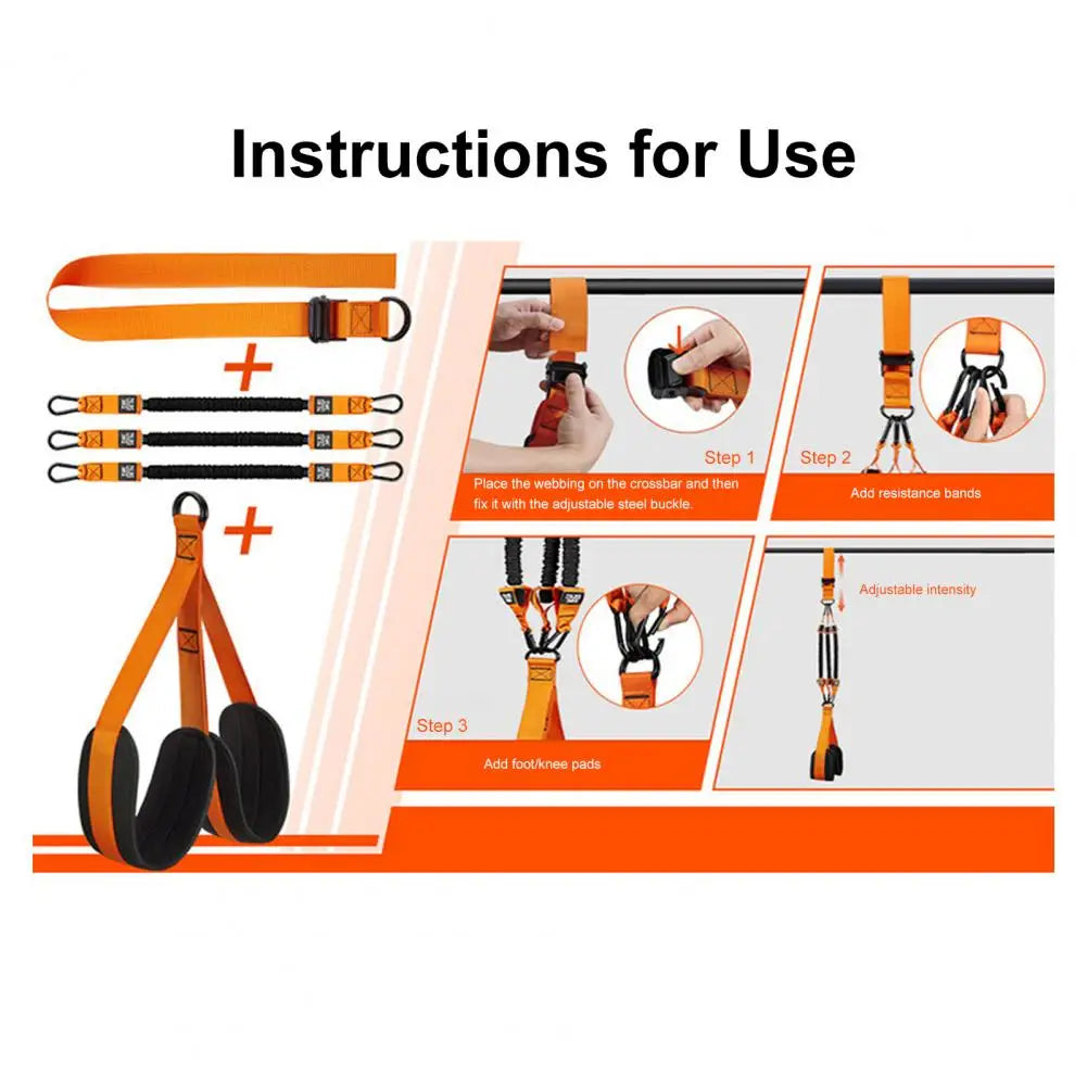Pull-up Assist Band Heavy Duty Pull-up Assistance Band Set with Adjustable Foot for Home Gym Workout 150/225/300lbs for Bar