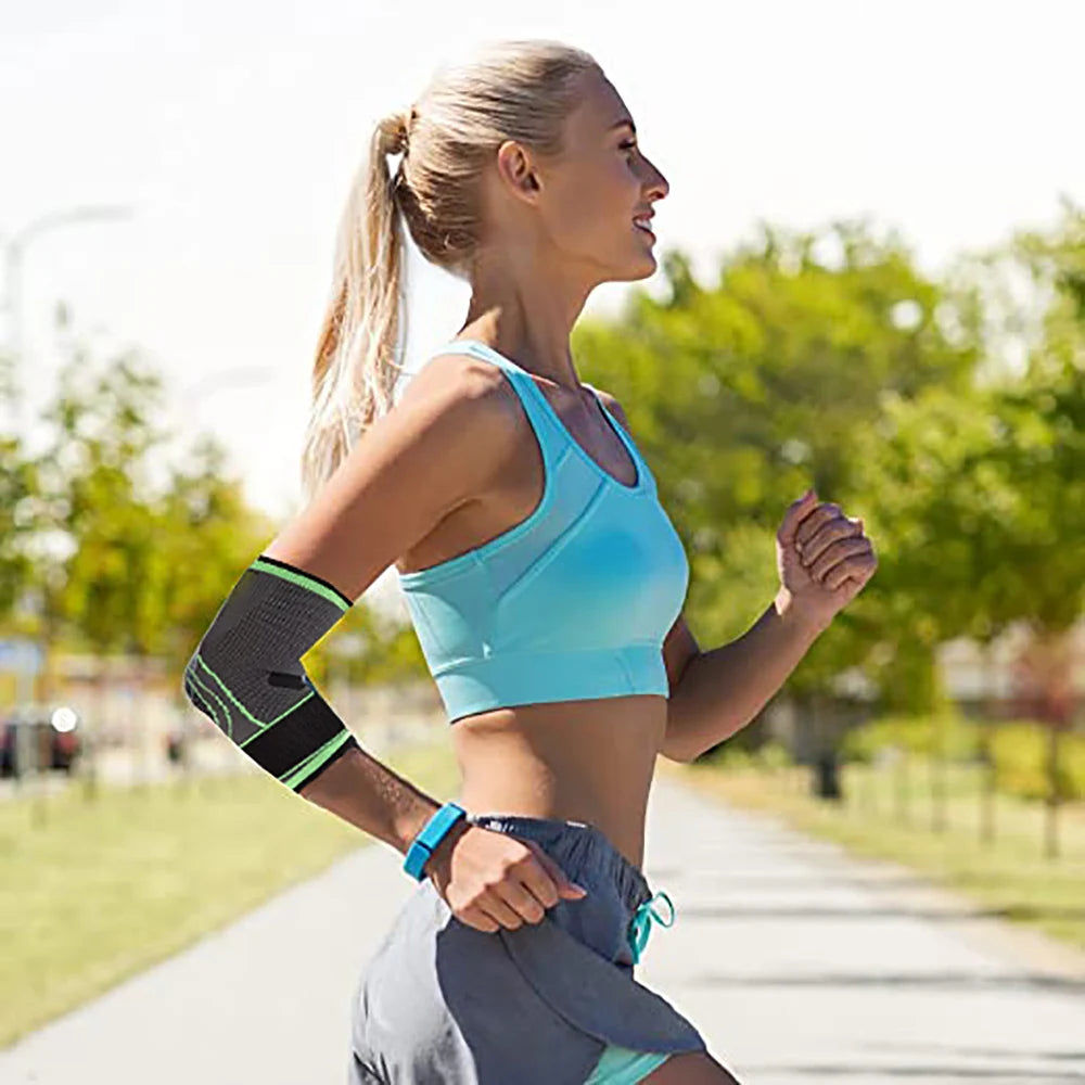 Elbow Compression Sleeve，Relief Joint Wrist Pain Braces ,Epicondylitis and Sports Recovery Sports Adjustable Elbow Braces