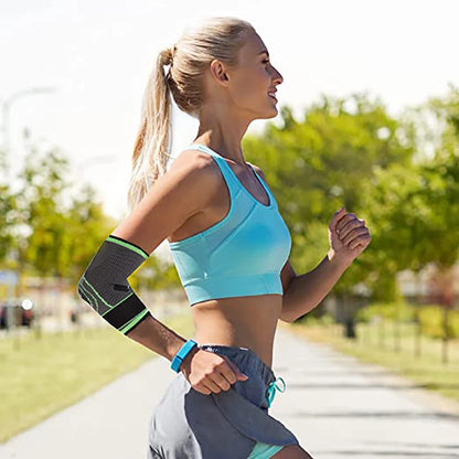 Elbow Compression Sleeve，Relief Joint Wrist Pain Braces ,Epicondylitis and Sports Recovery Sports Adjustable Elbow Braces