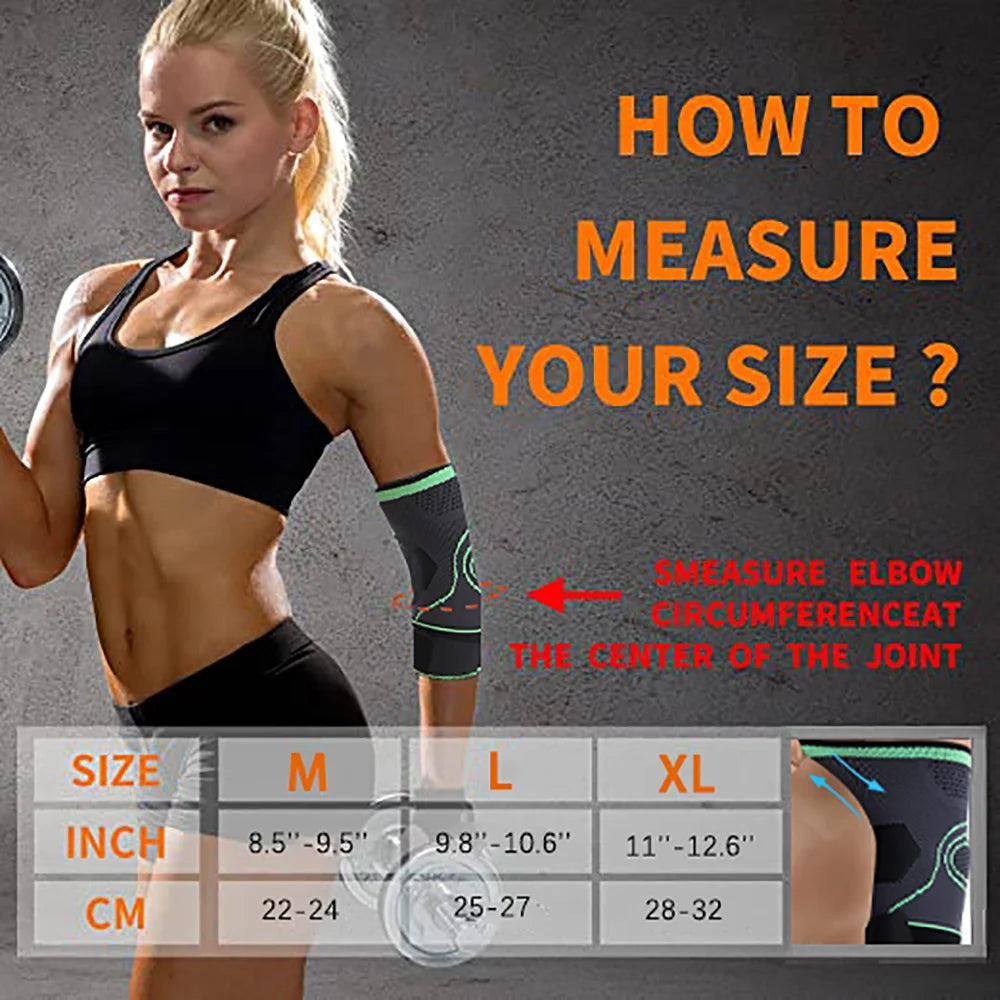 Elbow Compression Sleeve，Relief Joint Wrist Pain Braces ,Epicondylitis and Sports Recovery Sports Adjustable Elbow Braces