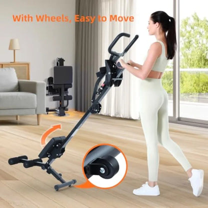 Rower Machine for Home Foldable Hydraulic Rowing Machine with 12-Level Resistance - Multi Functional Row Machine Equipped with C