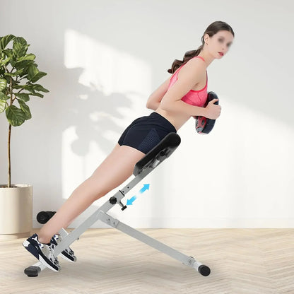 Roman Chair Hyper extension Bench, Adjustable Length Back Extension Bench Machine for Home Gym Fitness, Multi-Functional Bench