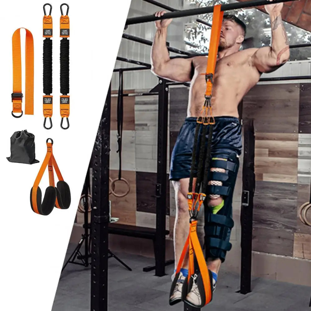 Pull-up Assist Band Heavy Duty Pull-up Assistance Band Set with Adjustable Foot for Home Gym Workout 150/225/300lbs for Bar