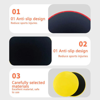 Fitness Core Sliders Exercise Gliding Discs Slider Full-Body Workout Accessories Abdominal Training Yoga Sports Equipment 2PCS
